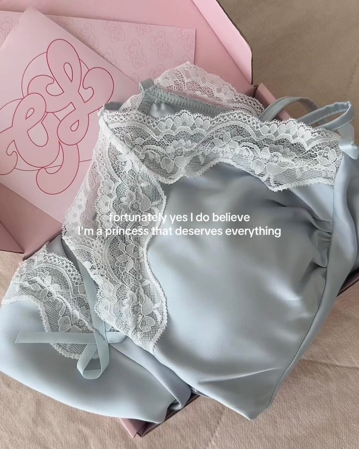 Lisette Nightie Baby Blue – Lace Slip Nightie | Giulietta Lounge