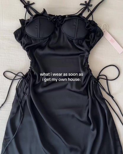 NEW Annalise Cutout Nightie in Black